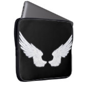 Falln White Angel Wings Laptopschutzhülle (Vorne Rechts)