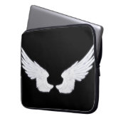 Falln White Angel Wings Laptopschutzhülle (Vorderseite Links)