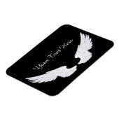Falln White Angel Wings Magnet (Linke Seite)