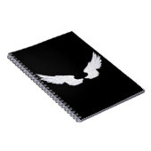 Falln White Angel Wings Notizblock (Rechte Seite)
