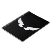 Falln White Angel Wings Notizblock (Linke Seite)