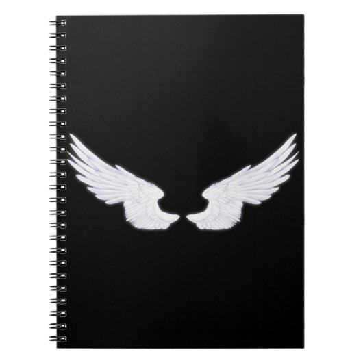 Falln White Angel Wings Notizblock (Vorderseite)