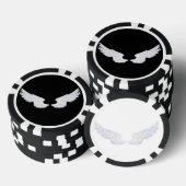 Falln White Angel Wings Pokerchips (Stapel)