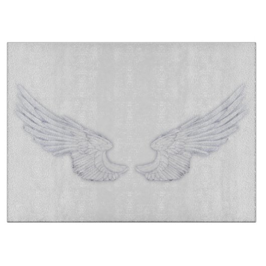 Falln White Angel Wings Schneidebrett (Vorderseite)