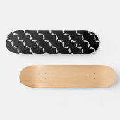 Falln White Angel Wings Skateboard (Horizontal)