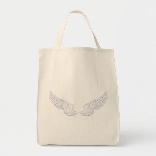 Falln White Angel Wings Tragetasche (Vorne)