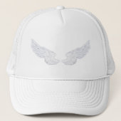 Falln White Angel Wings Truckerkappe (Vorderseite)