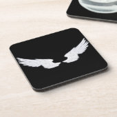 Falln White Angel Wings Untersetzer (Linke Seite)