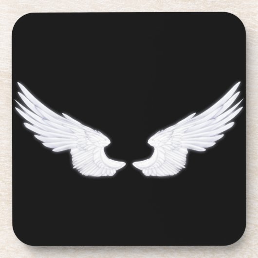 Falln White Angel Wings Untersetzer (Vorderseite)