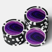 Falln Wirbelnde Lila Geode Pokerchips (Stapel)