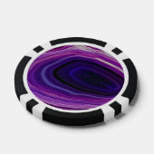 Falln Wirbelnde Lila Geode Pokerchips (Einzeln)
