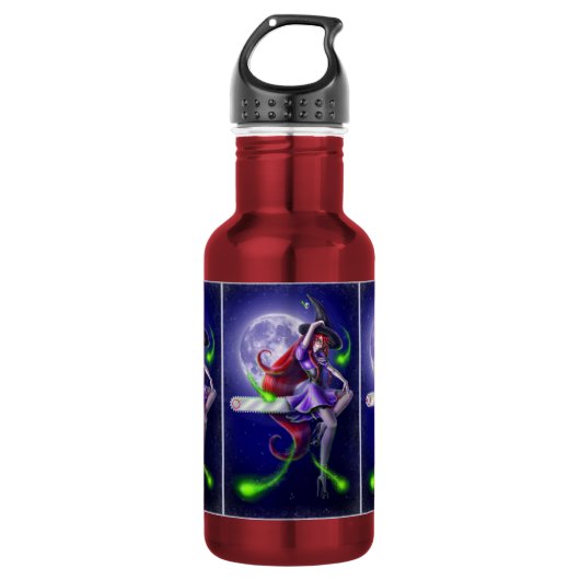 Falln Witchy PinUp Edelstahlflasche (Vorderseite)