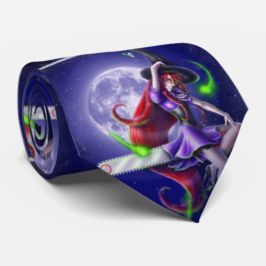 Falln Witchy PinUp Krawatte (Gerollt)