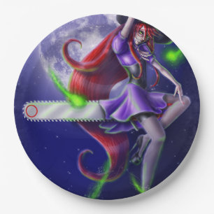 Falln Witchy PinUp Pappteller