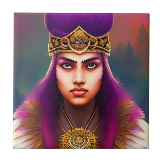 Fallon Fierce Freedom Warrior, Keramik Tile Fliese (Vorderseite)