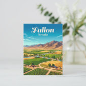 Fallon, Nevada Postkarte (Stehend Vorderseite)