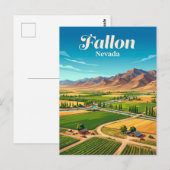 Fallon, Nevada Postkarte (Vorne/Hinten)