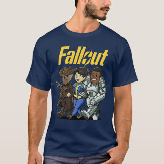 Fallout-Charakter-Cartoon-Porträts V Premium anzei T-Shirt
