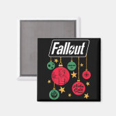 Fallout Logo Christmas Ornaments Video Game Magnet (Vorderseite/Rückseite)