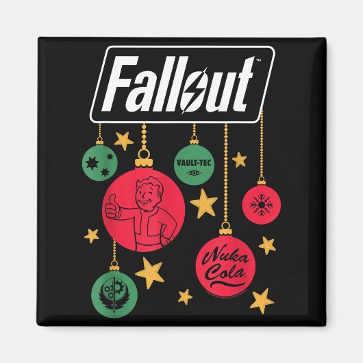 Fallout Logo Christmas Ornaments Video Game Magnet (Vorne)