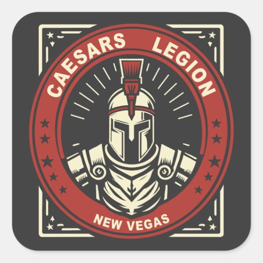 Fallout New Vegas Caesars Legion Quadratischer Aufkleber (Vorderseite)