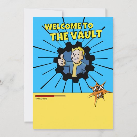 Fallout-Party-Einladungsvorlage Einladung (Vorderseite)