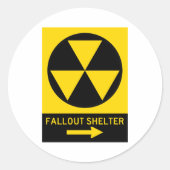 Fallout Shelter Guide Runder Aufkleber (Vorderseite)