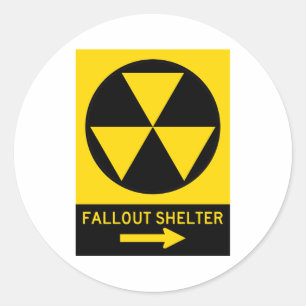 Fallout Shelter Guide Runder Aufkleber