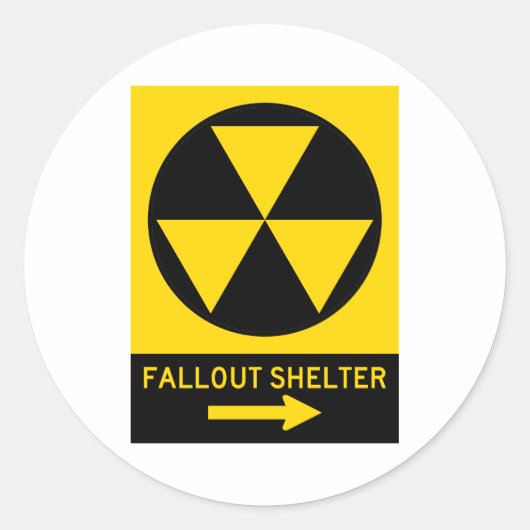Fallout Shelter Guide Runder Aufkleber (Vorderseite)