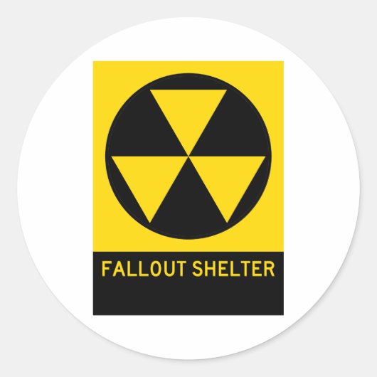Fallout Shelter Highlights Runder Aufkleber (Vorderseite)