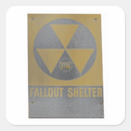 Fallout Shelter Quadratischer Aufkleber