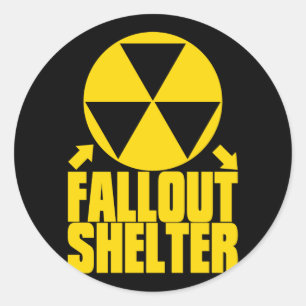 Fallout_Shelter Runder Aufkleber