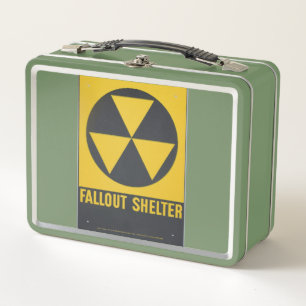 Fallout Shelter Sign Metall Brotdose