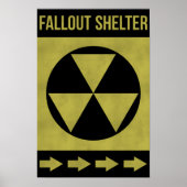 Fallout Shelter Sign Poster (Vorne)