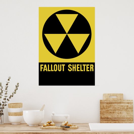 Fallout Shelter Sign Poster (Küche)