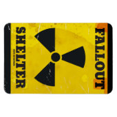 Fallout Shelter Vintage-Warnposter Magnet (Horizontal)