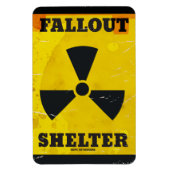 Fallout Shelter Vintages Warnposter Magnet (Vertikal)