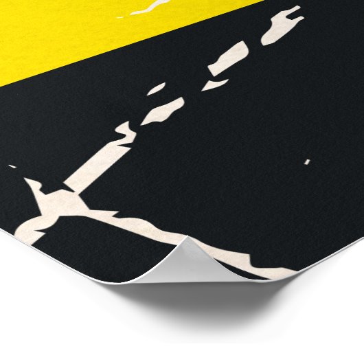 Fallout Shelter Vintages Warnposter Poster (Ecke)