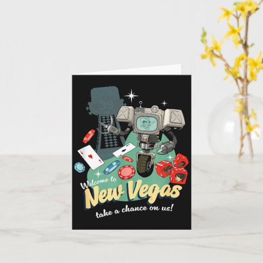 Fallout - Take A Chance  Karte (Gelbe Blume)