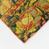 FALLOW-DECKPAIR, GOTHISCHE FANTASIE-BLUME, grün Fleecedecke (Ecke)