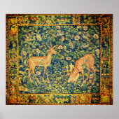 FALLOW-DECKPAIR, GOTHISCHE FANTASIE-BLUME, grün Poster (Vorne)