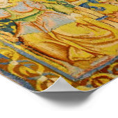 FALLOW-DECKPAIR, GOTHISCHE FANTASIE-BLUME, grün Poster (Ecke)