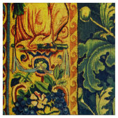 FALLOW-DECKPAIR, GOTHISCHE FANTASIE-BLUME, grün Stoff (Muster)