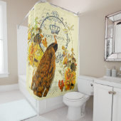 Fallpfau Duschvorhang (Beispiel)