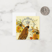 Fallpfau Mitteilungskarte (Vorderseite/Rückseite Beispiel)