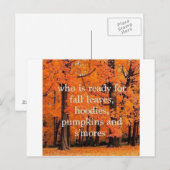 Fallpost-Karten Postkarte (Vorne/Hinten)