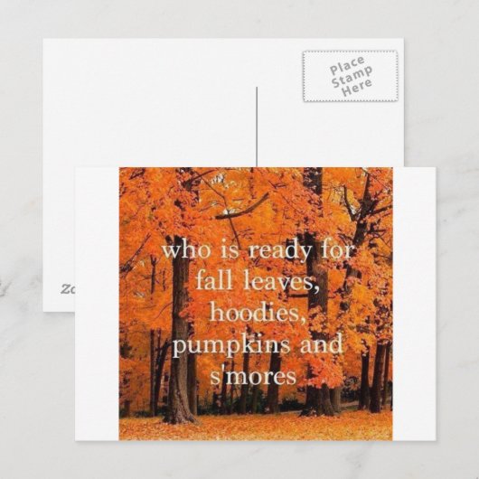 Fallpost-Karten Postkarte (Vorne/Hinten)