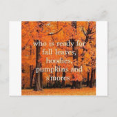 Fallpost-Karten Postkarte (Vorderseite)