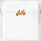 Fallpumkins-Sticker Runder Aufkleber (Tasche)