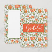 Fallpumpen auf dem Weinberg Dankeskarte (Vorne/Hinten)